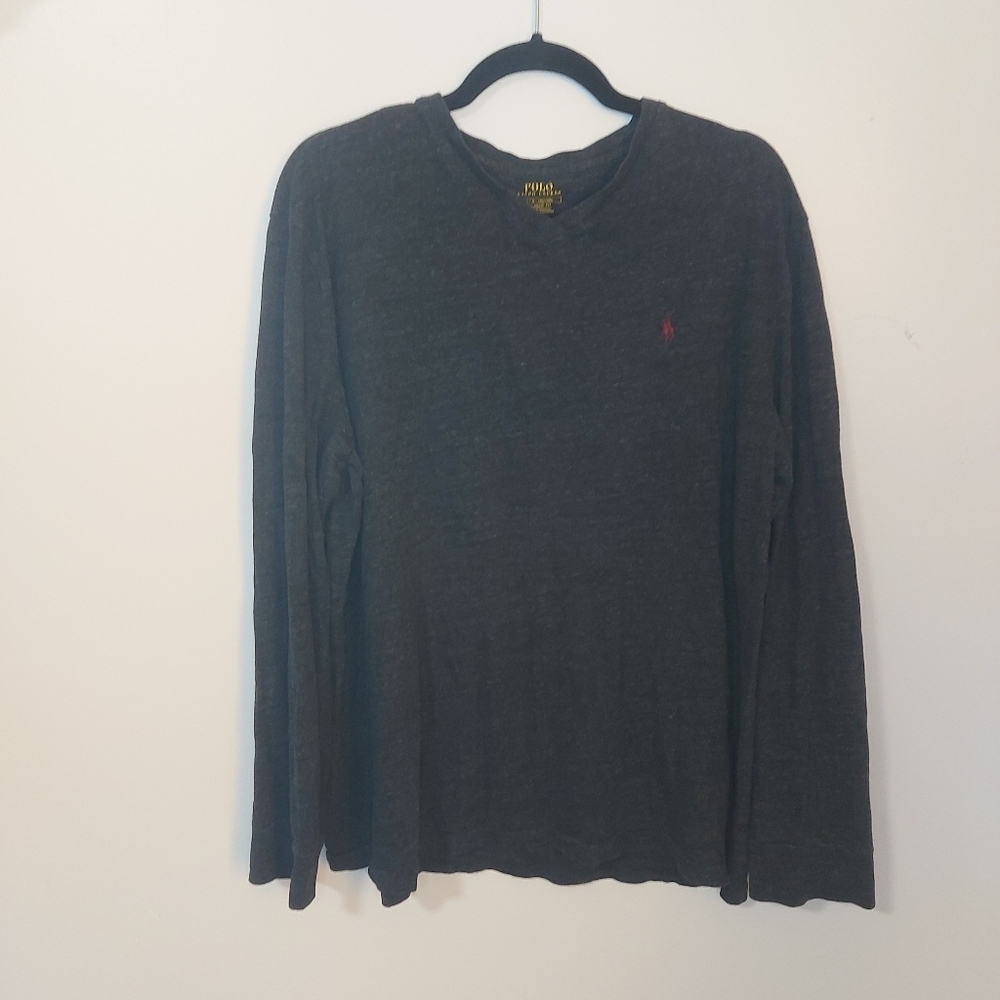 Polo Ralph Lauren Dark Gray Long Sleeve Shirt Large
